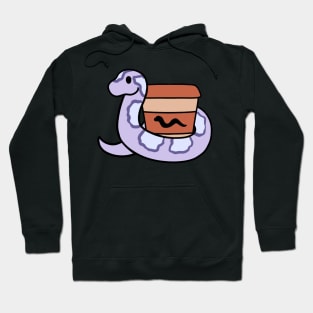 Lavender Corn Snake Coffee Hoodie